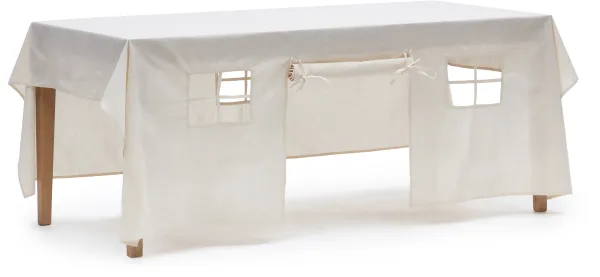 LAFORMA Temis lekstuga - vit bomull (230x210)