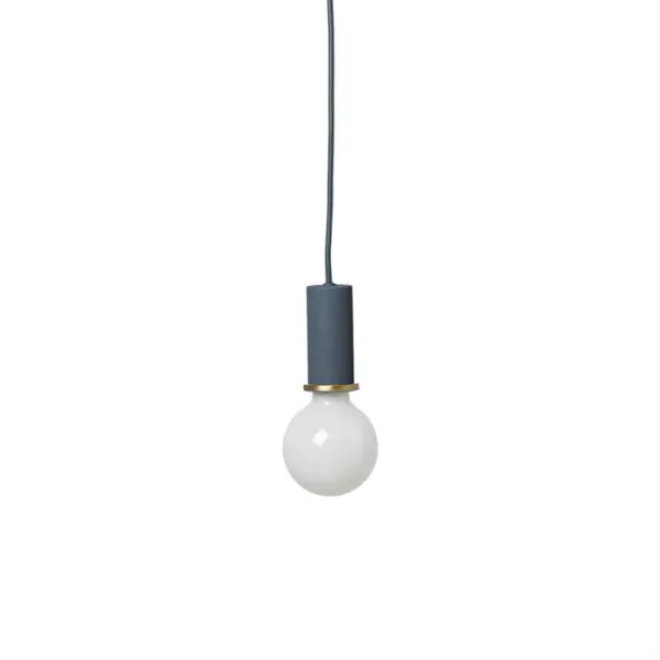 Ferm Living Socket Pendant Low - Mörkblå
