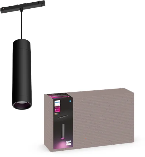 Philips Hue Perifo Takpendel Cylinderlampa - Svart