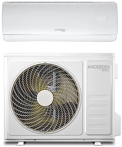 Andersen Electric AE 12000 luft/luft värmepump med WiFi, 3,8 kW, 5–72 m², vit